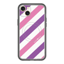スリムプロテクションプレミアムケース with MagSafe［ Big Stripe - Purple × Pink ］