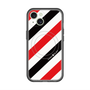 スリムプロテクションプレミアムケース with MagSafe［ Big Stripe - Red × Black ］