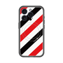 スリムプロテクションプレミアムケース with MagSafe［ Big Stripe - Red × Black ］