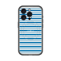 スリムプロテクションプレミアムケース with MagSafe［ Small Border - Blue ］