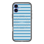 スリムプロテクションプレミアムケース with MagSafe［ Small Border - Blue ］