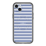 スリムプロテクションプレミアムケース with MagSafe［ Small Border - Navy ］