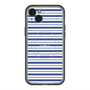 スリムプロテクションプレミアムケース with MagSafe［ Small Border - Navy ］