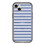 スリムプロテクションプレミアムケース with MagSafe［ Small Border - Navy ］