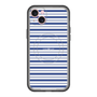 スリムプロテクションプレミアムケース with MagSafe［ Small Border - Navy ］
