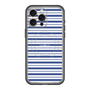 スリムプロテクションプレミアムケース with MagSafe［ Small Border - Navy ］
