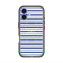 スリムプロテクションプレミアムケース with MagSafe［ Small Border - Navy ］