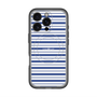 スリムプロテクションプレミアムケース with MagSafe［ Small Border - Navy ］