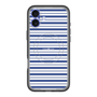 スリムプロテクションプレミアムケース with MagSafe［ Small Border - Navy ］