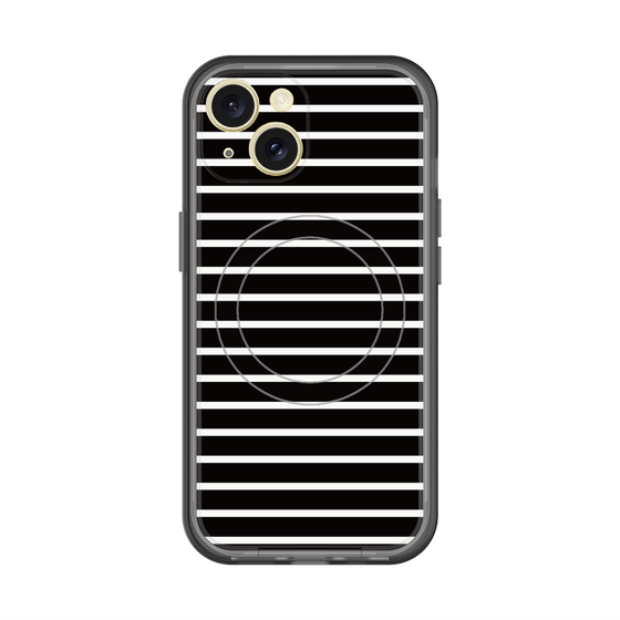 スリムプロテクションプレミアムケース with MagSafe［ Middle Border - Black ］