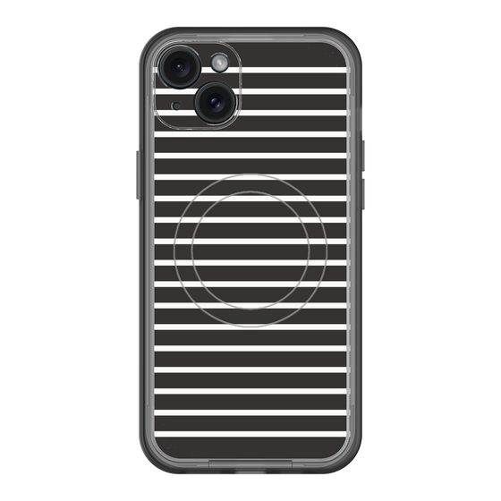 スリムプロテクションプレミアムケース with MagSafe［ Middle Border - Black ］