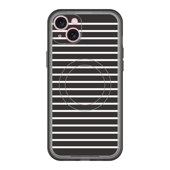 スリムプロテクションプレミアムケース with MagSafe［ Middle Border - Black ］