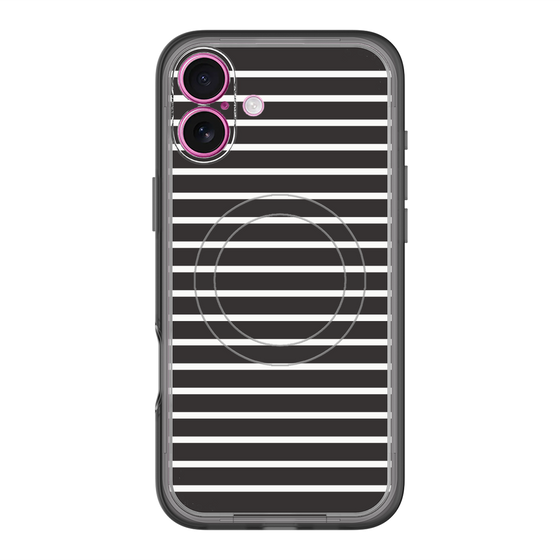 スリムプロテクションプレミアムケース with MagSafe［ Middle Border - Black ］