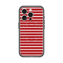 スリムプロテクションプレミアムケース with MagSafe［ Middle Border - Red ］