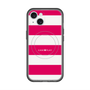 スリムプロテクションプレミアムケース with MagSafe［ Big Border - Pink ］