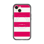 スリムプロテクションプレミアムケース with MagSafe［ Big Border - Pink ］
