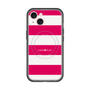 スリムプロテクションプレミアムケース with MagSafe［ Big Border - Pink ］