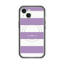 スリムプロテクションプレミアムケース with MagSafe［ Big Border - Purple ］