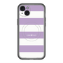 スリムプロテクションプレミアムケース with MagSafe［ Big Border - Purple ］