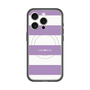 スリムプロテクションプレミアムケース with MagSafe［ Big Border - Purple ］