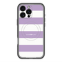スリムプロテクションプレミアムケース with MagSafe［ Big Border - Purple ］