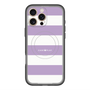 スリムプロテクションプレミアムケース with MagSafe［ Big Border - Purple ］