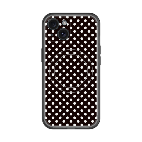 スリムプロテクションプレミアムケース with MagSafe［ Small Dot - Black ］
