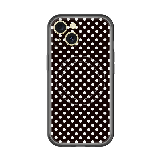 スリムプロテクションプレミアムケース with MagSafe［ Small Dot - Black ］
