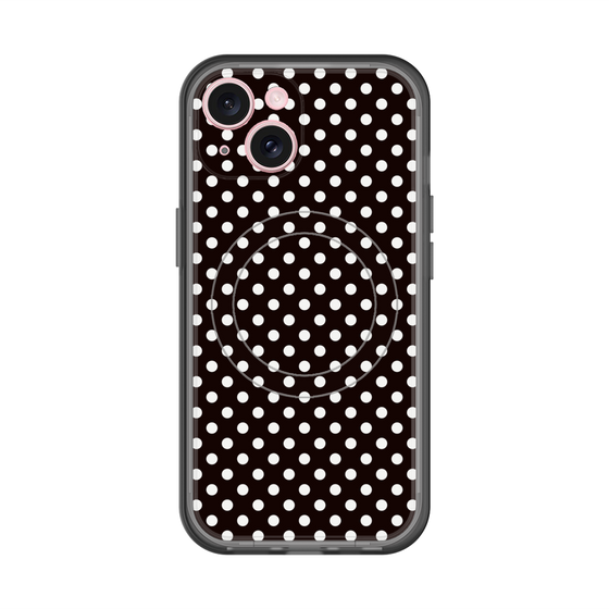 スリムプロテクションプレミアムケース with MagSafe［ Small Dot - Black ］