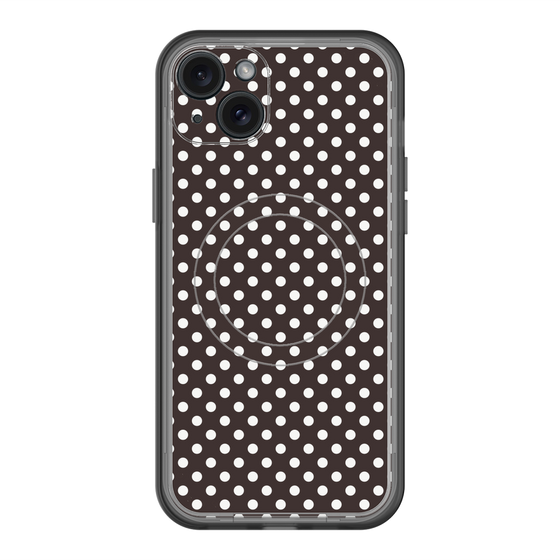 スリムプロテクションプレミアムケース with MagSafe［ Small Dot - Black ］