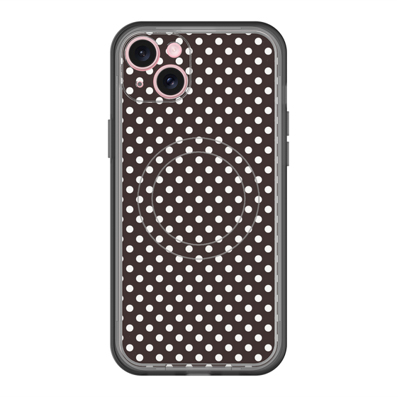 スリムプロテクションプレミアムケース with MagSafe［ Small Dot - Black ］
