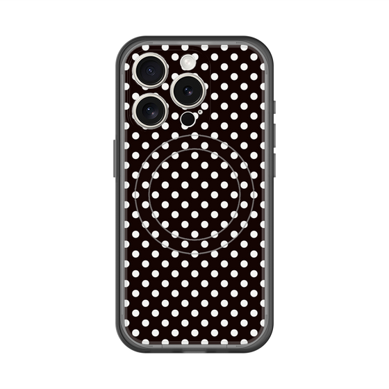 スリムプロテクションプレミアムケース with MagSafe［ Small Dot - Black ］