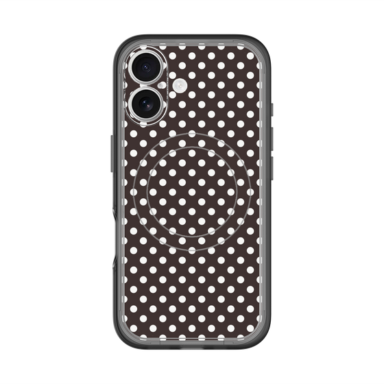 スリムプロテクションプレミアムケース with MagSafe［ Small Dot - Black ］