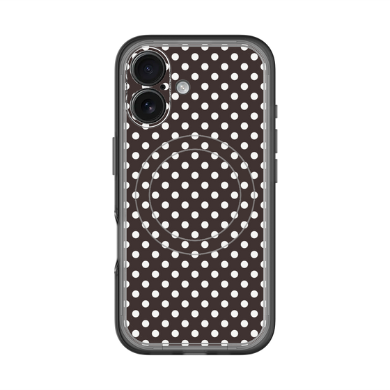 スリムプロテクションプレミアムケース with MagSafe［ Small Dot - Black ］