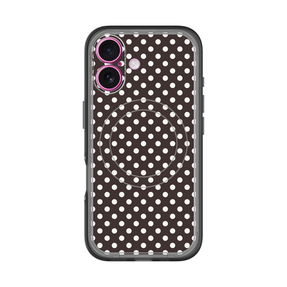 スリムプロテクションプレミアムケース with MagSafe［ Small Dot - Black ］