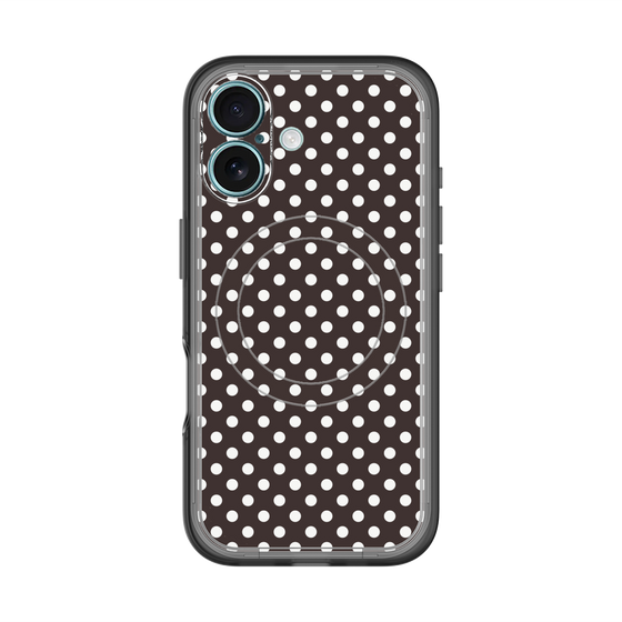 スリムプロテクションプレミアムケース with MagSafe［ Small Dot - Black ］