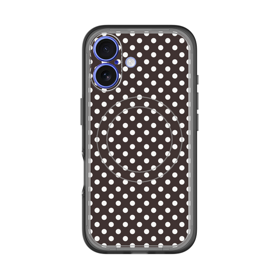 スリムプロテクションプレミアムケース with MagSafe［ Small Dot - Black ］