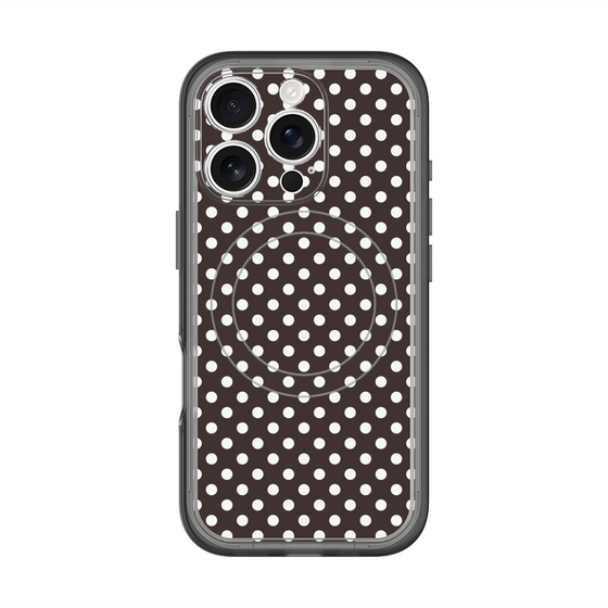 スリムプロテクションプレミアムケース with MagSafe［ Small Dot - Black ］
