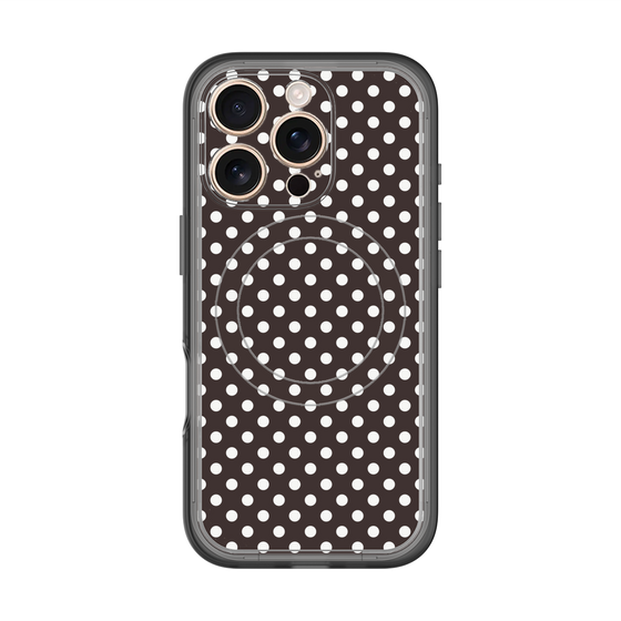 スリムプロテクションプレミアムケース with MagSafe［ Small Dot - Black ］
