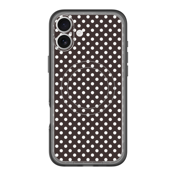 スリムプロテクションプレミアムケース with MagSafe［ Small Dot - Black ］