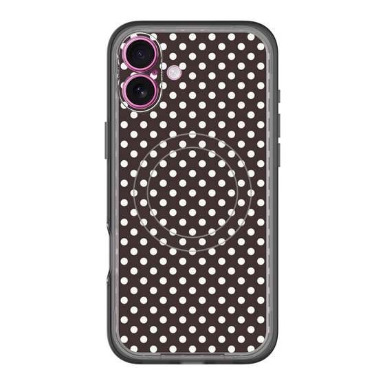 スリムプロテクションプレミアムケース with MagSafe［ Small Dot - Black ］