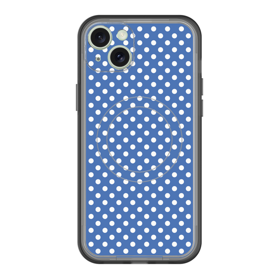 スリムプロテクションプレミアムケース with MagSafe［ Small Dot - Blue ］