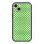 スリムプロテクションプレミアムケース with MagSafe［ Small Dot - Green ］