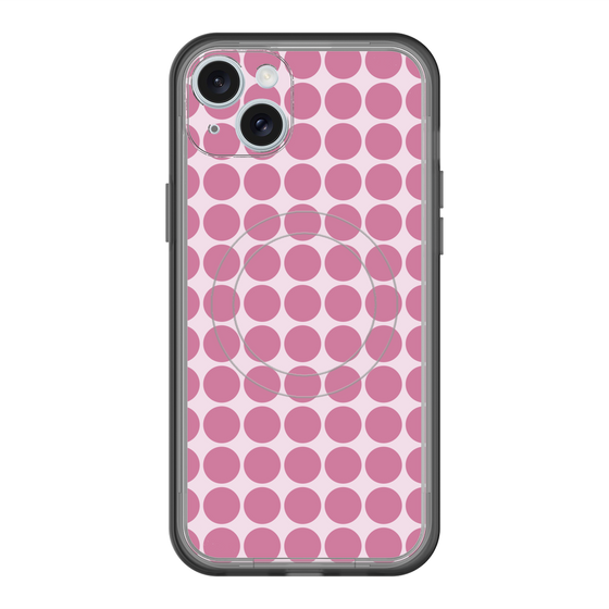 スリムプロテクションプレミアムケース with MagSafe［ Big Dot - Pink ］
