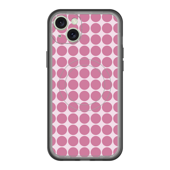 スリムプロテクションプレミアムケース with MagSafe［ Big Dot - Pink ］