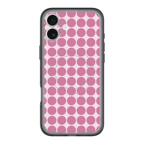 スリムプロテクションプレミアムケース with MagSafe［ Big Dot - Pink ］