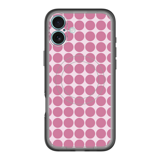 スリムプロテクションプレミアムケース with MagSafe［ Big Dot - Pink ］