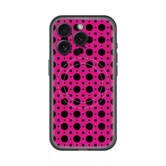 スリムプロテクションプレミアムケース with MagSafe［ Shower Dot - Pink ］