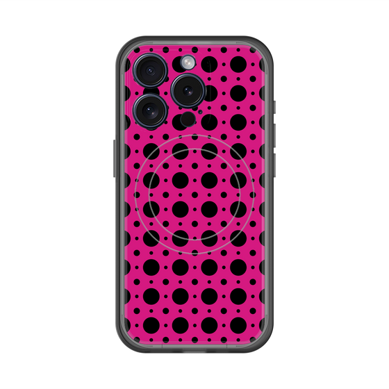 スリムプロテクションプレミアムケース with MagSafe［ Shower Dot - Pink ］