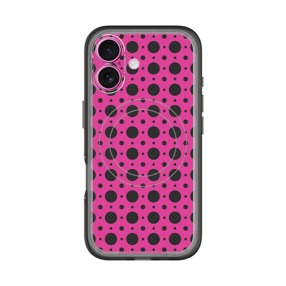スリムプロテクションプレミアムケース with MagSafe［ Shower Dot - Pink ］